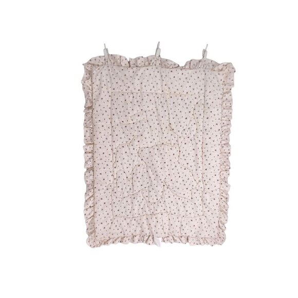 Classic Pooh Tigger Piglet Baby Crib Quilt Blanket Best Friends Ruffle Edge 44" - Picture 3 of 8